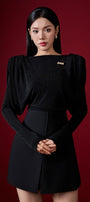 Diva Straight Long Sleeved Knitted Fabric Top - MEAN BLVD