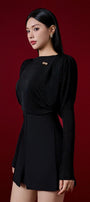 Diva Straight Long Sleeved Knitted Fabric Top - MEAN BLVD