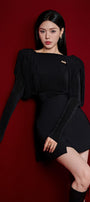 Diva Straight Long Sleeved Knitted Fabric Top - MEAN BLVD