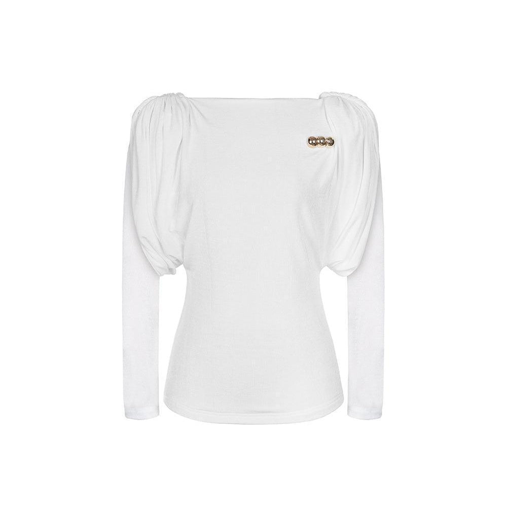 Diva Straight Long Sleeved Knitted Fabric Top - MEAN BLVD