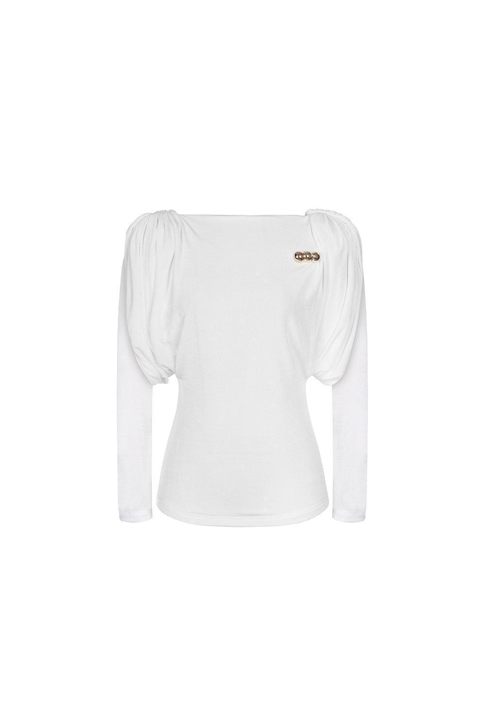 Diva Straight Long Sleeved Knitted Fabric Top - MEAN BLVD