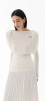Diva Straight Long Sleeved Knitted Fabric Top - MEAN BLVD