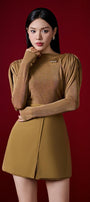 Diva Straight Long Sleeved Knitted Fabric Top - MEAN BLVD
