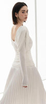 Diva Straight Long Sleeved Knitted Fabric Top - MEAN BLVD