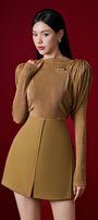 Diva Straight Long Sleeved Knitted Fabric Top - MEAN BLVD