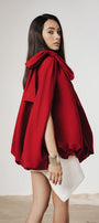 Doll Bubble One Shoulder Velvet Burlap Top - MEAN BLVD
