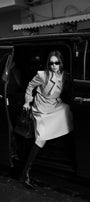 Dolyn A-line Belt Strap Polyester Spandex Calf Length Trench Coat - MEAN BLVD