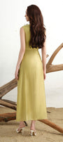 Dona A-line Sleeveless Silk Chiffon Floor Length Dress - MEAN BLVD