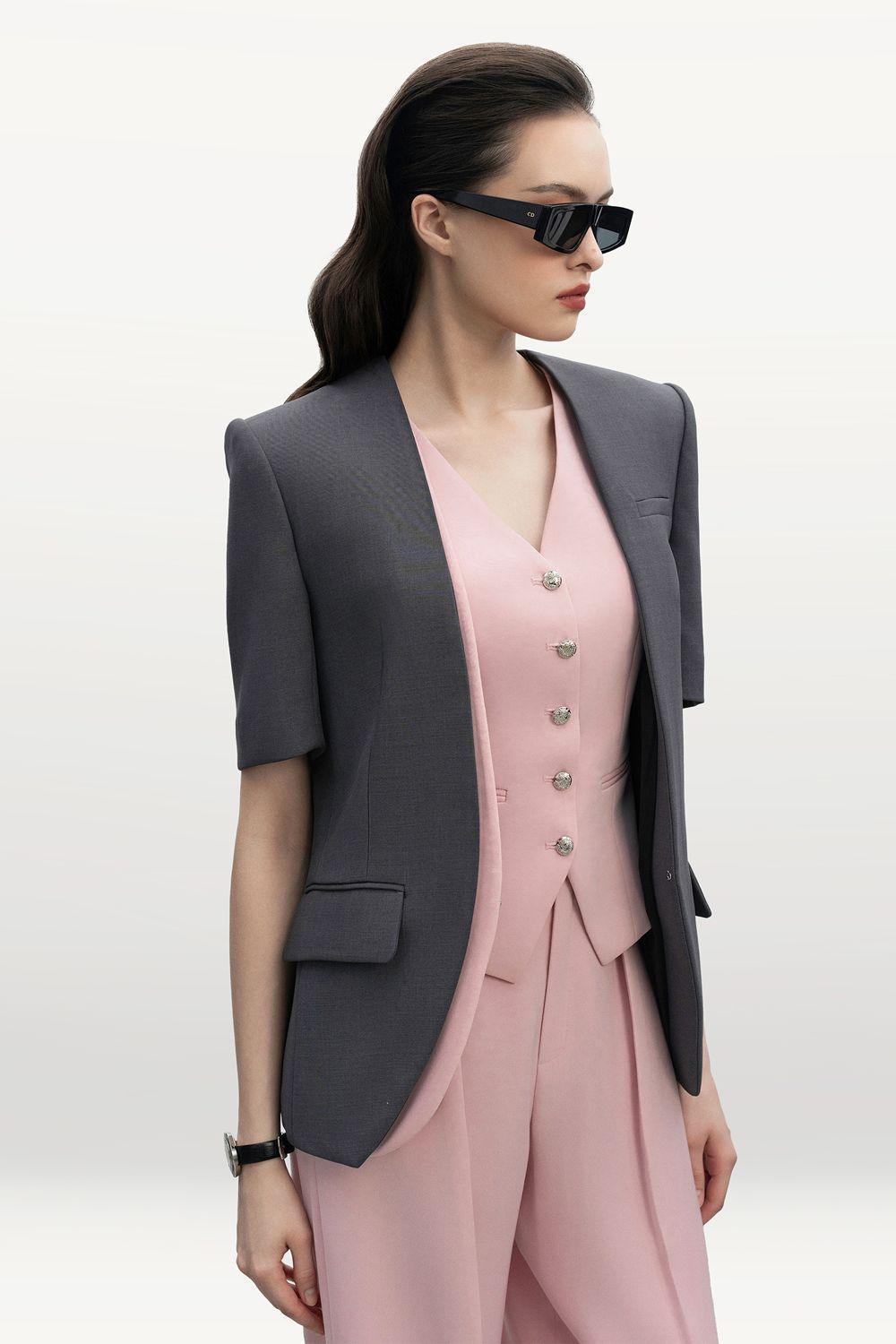 Donna Hourglass V-Neck Corduroy Vest - MEAN BLVD