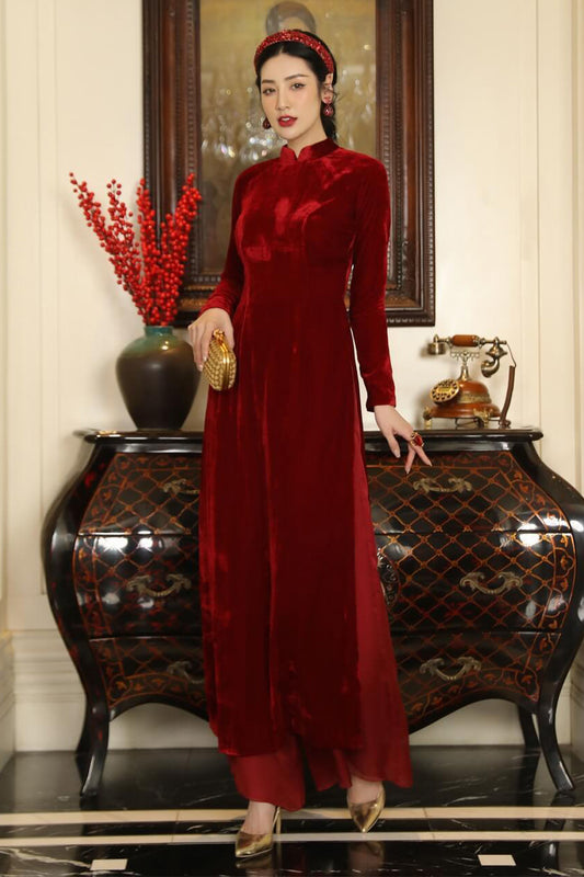 Dornya Velvet Ao Dai