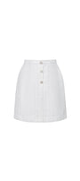 Dorothy A-line Button Tweed Mini Skirt - MEAN BLVD