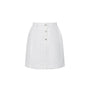 Dorothy A-line Button Tweed Mini Skirt - MEAN BLVD