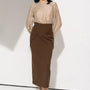 Dorsey Pencil High Waist Polycotton Midi Skirt - MEAN BLVD