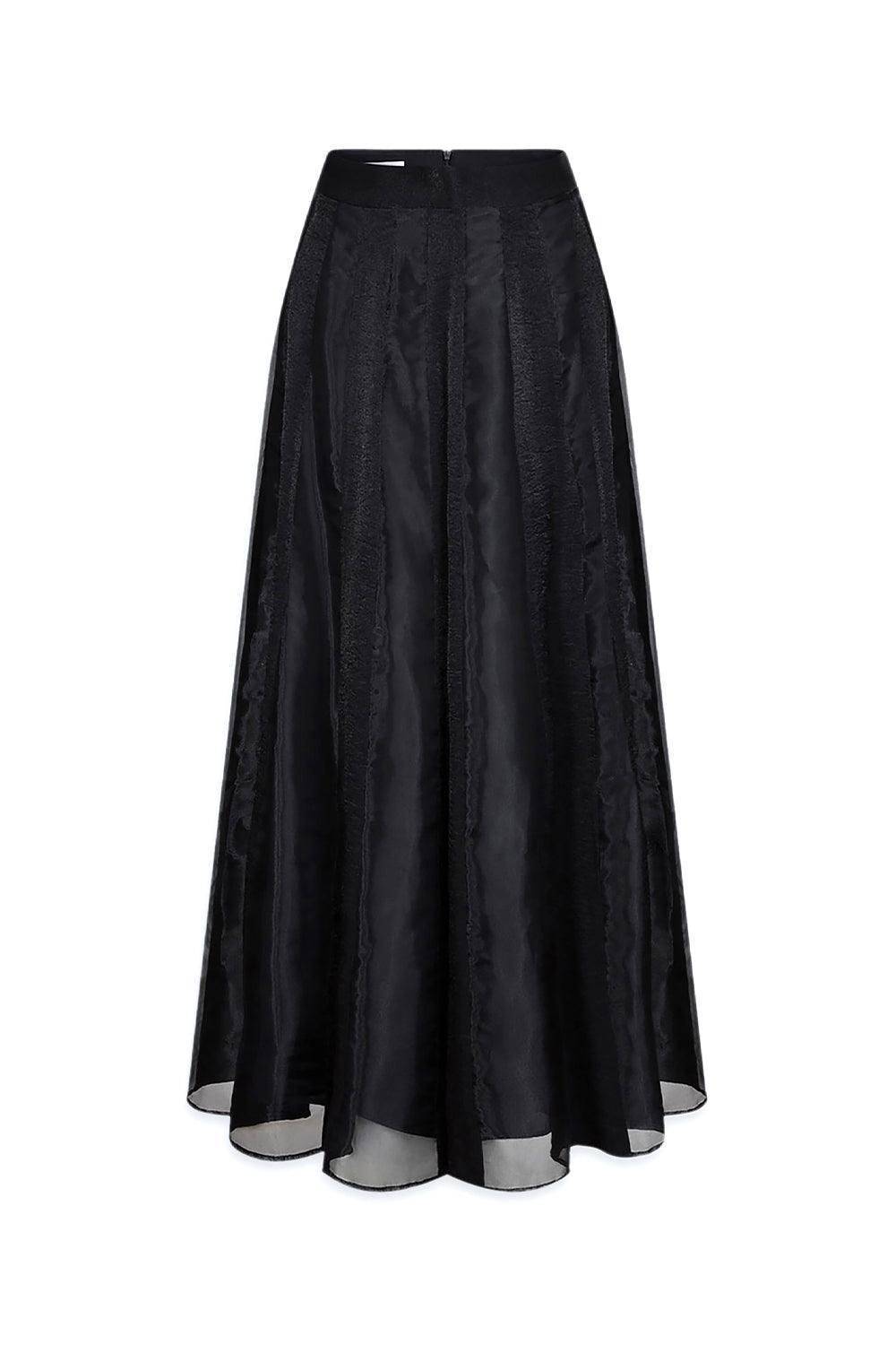 Dragon A-line Draped Organza Maxi Skirt - MEAN BLVD