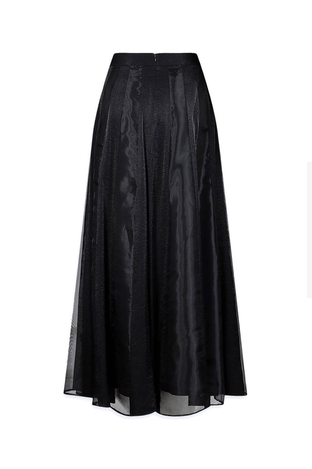 Dragon A-line Draped Organza Maxi Skirt - MEAN BLVD
