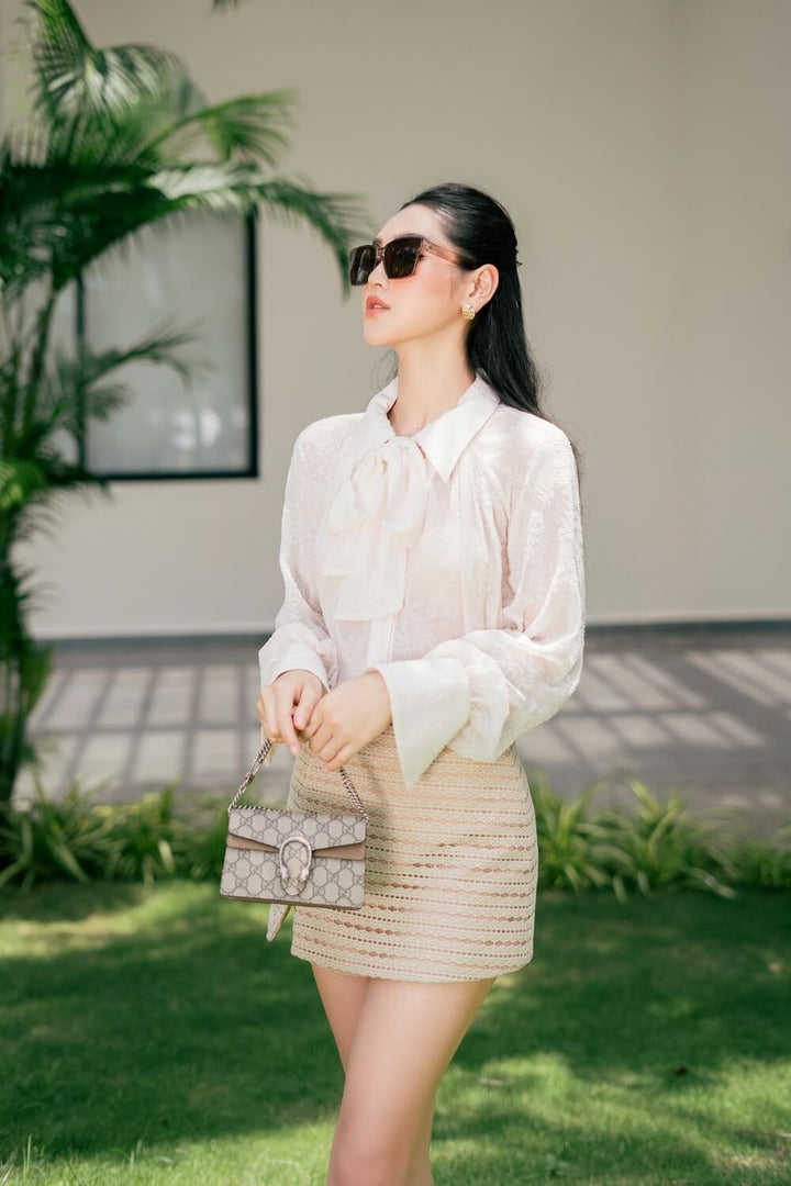 Dream A-line Cut-Out Lace Mini Skirt - MEAN BLVD