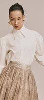 Dusk Straight Puffy Sleeved Organic Cotton Shirt - MEAN BLVD