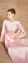 Earline Straight Basic Satin Floor Length Pants - MEAN BLVD