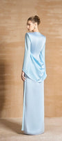 Earline Straight Basic Satin Floor Length Pants - MEAN BLVD