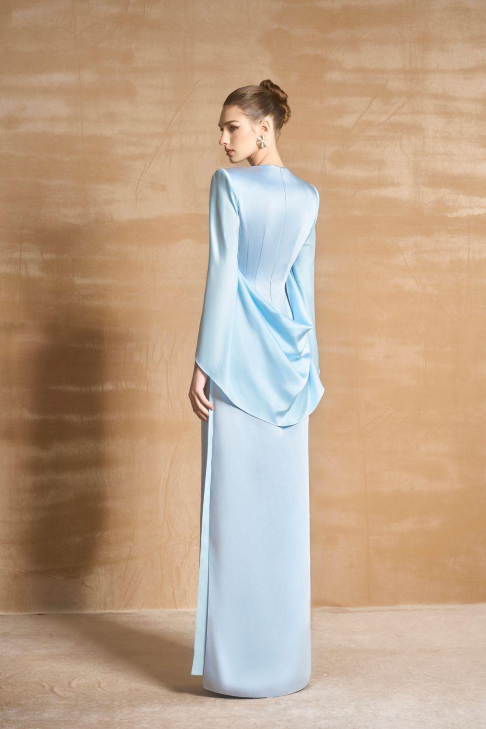 Earline Straight Basic Satin Floor Length Pants - MEAN BLVD