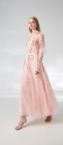 Edgar Gored Long Sleeved Organza Satin Ankle Length Set - MEAN BLVD