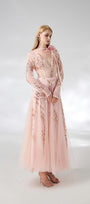 Edgar Gored Long Sleeved Organza Satin Ankle Length Set - MEAN BLVD