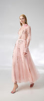 Edgar Gored Long Sleeved Organza Satin Ankle Length Set - MEAN BLVD