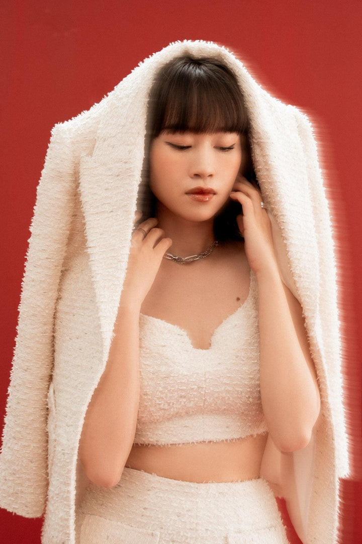 Edith Straight Long Sleeved Korean Texture Mini Set - MEAN BLVD