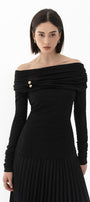 Edna Bodycon Long Sleeved Knitted Fabric Top - MEAN BLVD