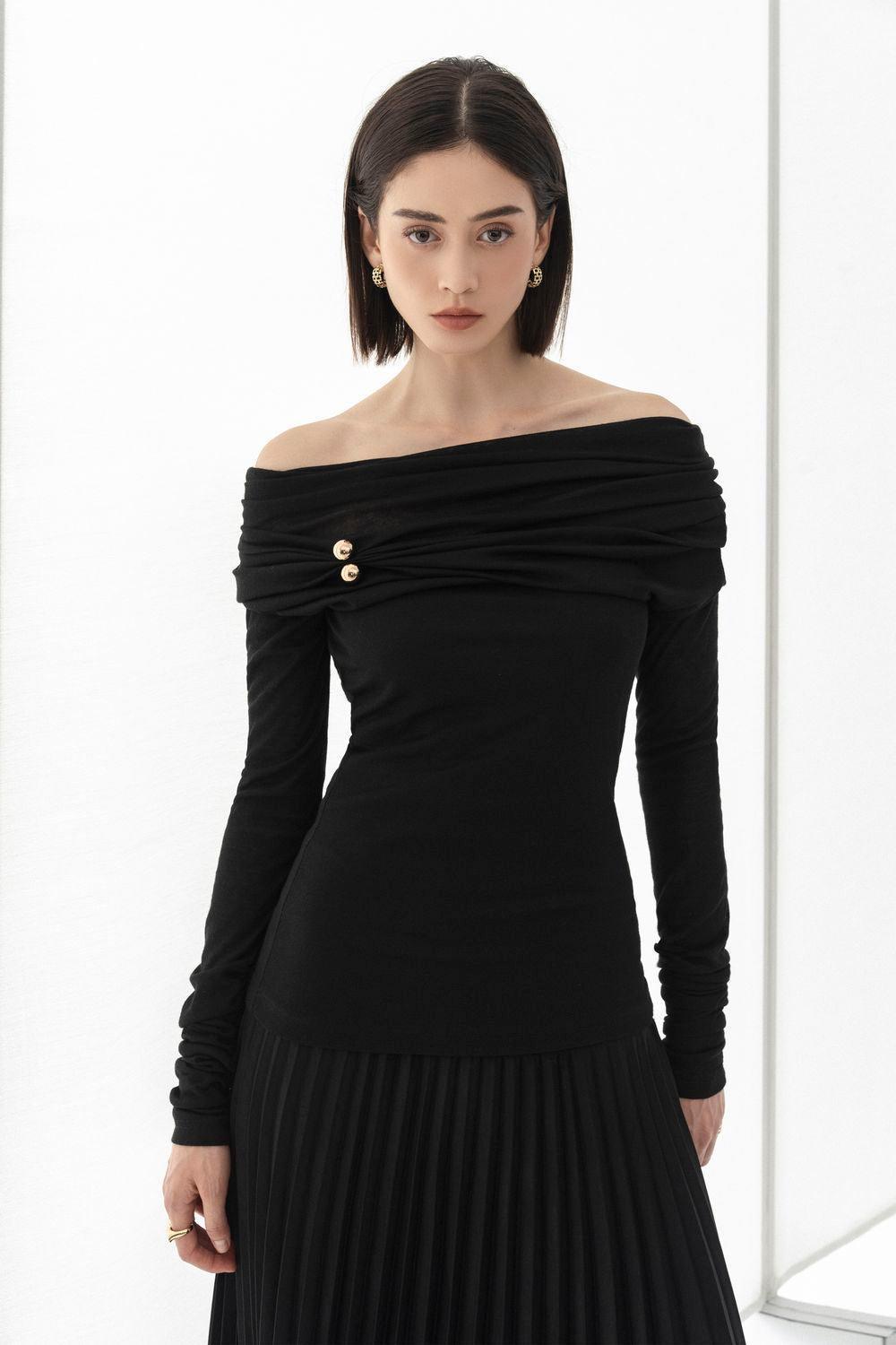 Edna Bodycon Long Sleeved Knitted Fabric Top - MEAN BLVD