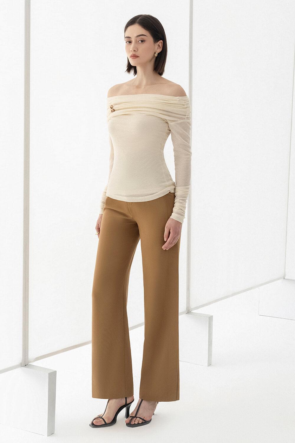 Edna Bodycon Long Sleeved Knitted Fabric Top - MEAN BLVD