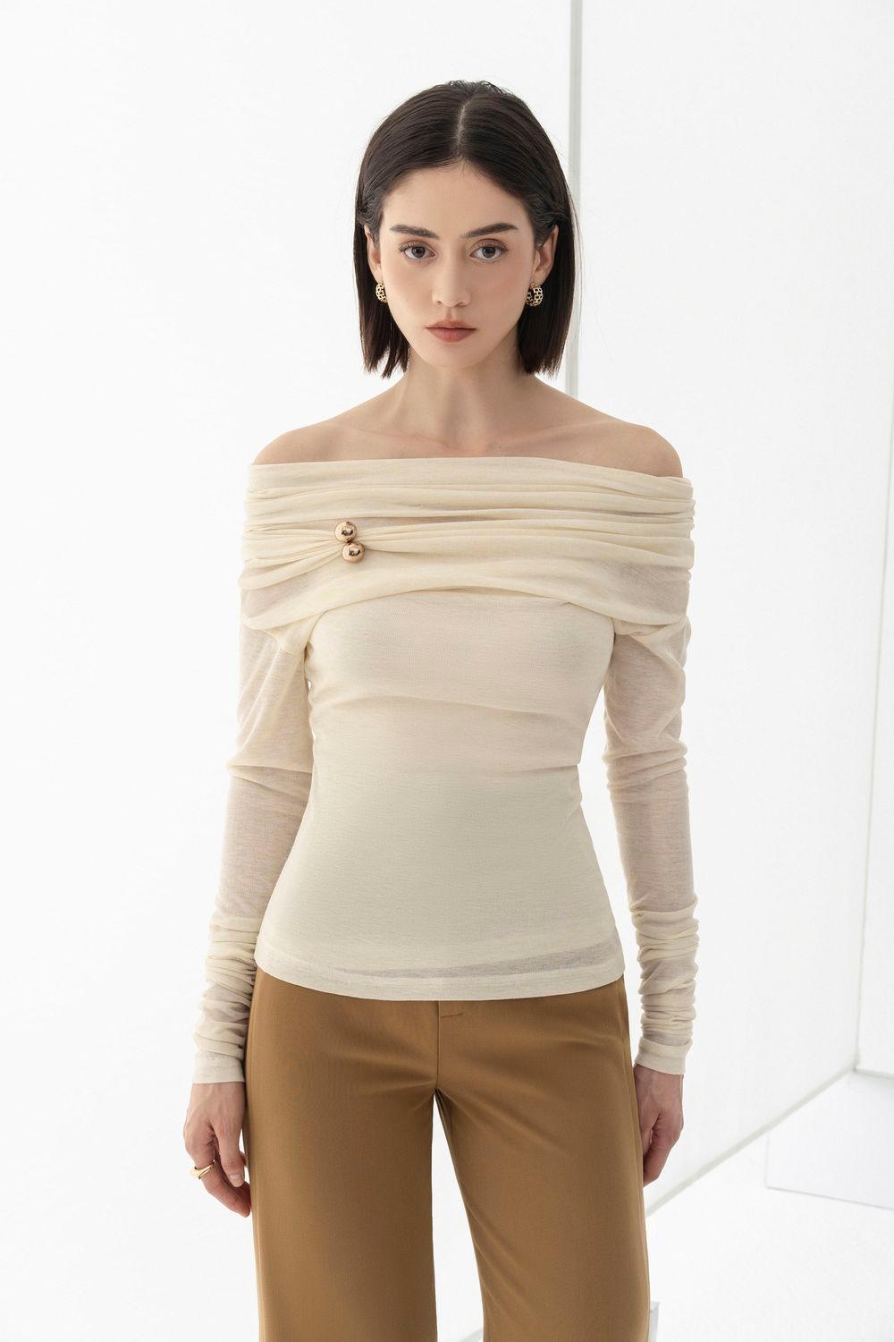 Edna Bodycon Long Sleeved Knitted Fabric Top - MEAN BLVD