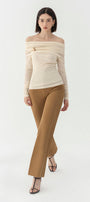 Edna Bodycon Long Sleeved Knitted Fabric Top - MEAN BLVD