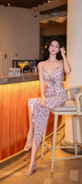 Eirly Sarong Sleeveless Silk Midi Dress - MEAN BLVD