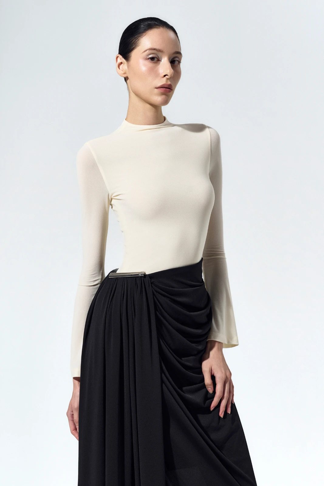Elaine Mock Neck Top - MEAN BLVD