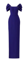 Elation Sheath Off-Shoulder Taffeta Floor Length Dress - MEAN BLVD