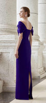 Elation Sheath Off-Shoulder Taffeta Floor Length Dress - MEAN BLVD