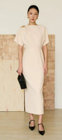 Eleanor Boat Neck Midi Dress - MEAN BLVD