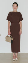 Eleanor Boat Neck Midi Dress - MEAN BLVD