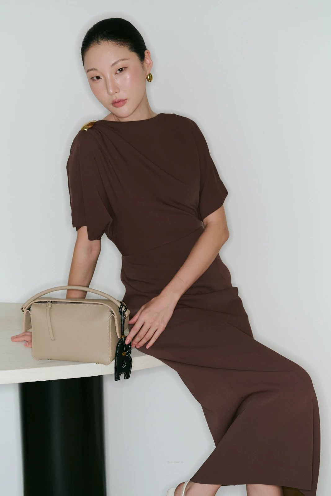 Eleanor Boat Neck Midi Dress - MEAN BLVD