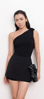 Eleanore Bodycon One Shoulder Rayon Top - MEAN BLVD