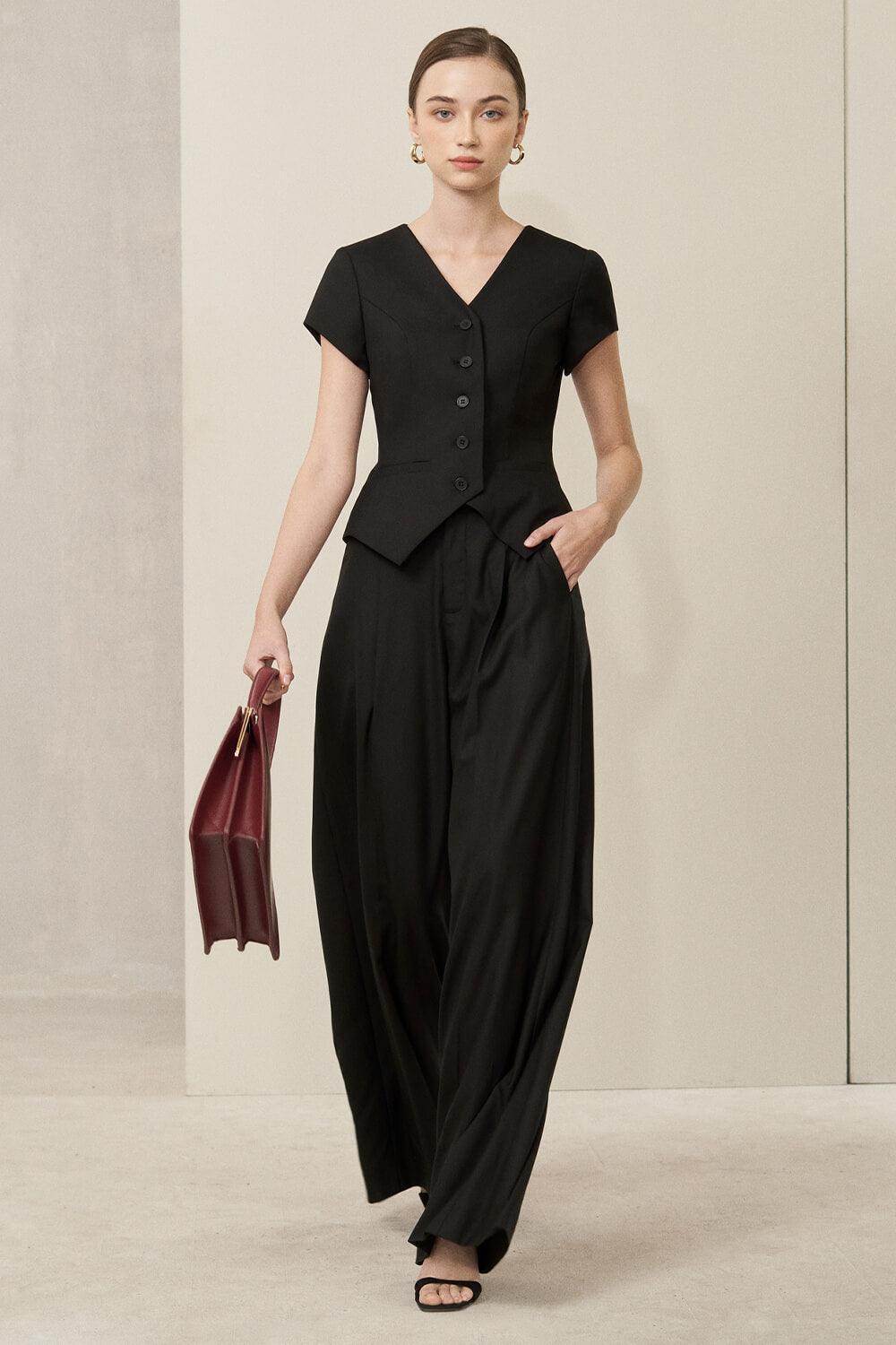 Elisa Cropped Short Sleeved Polycotton Shirt - MEAN BLVD