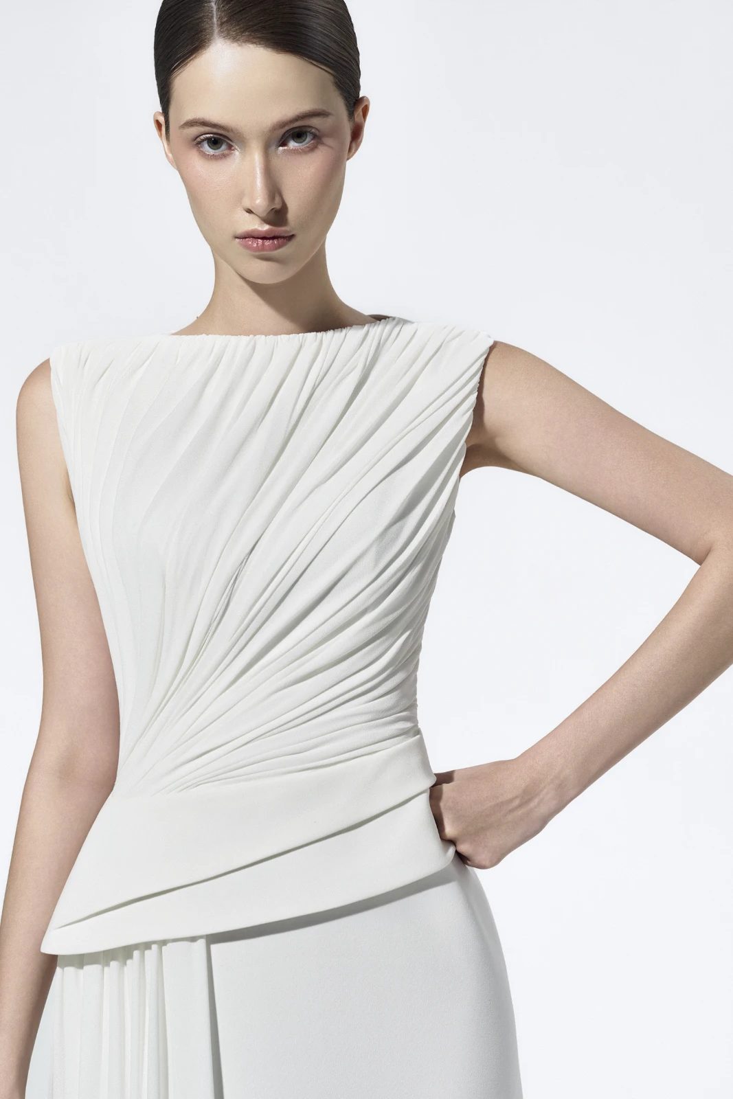 Elise Draped Bodice Maxi Dress - MEAN BLVD