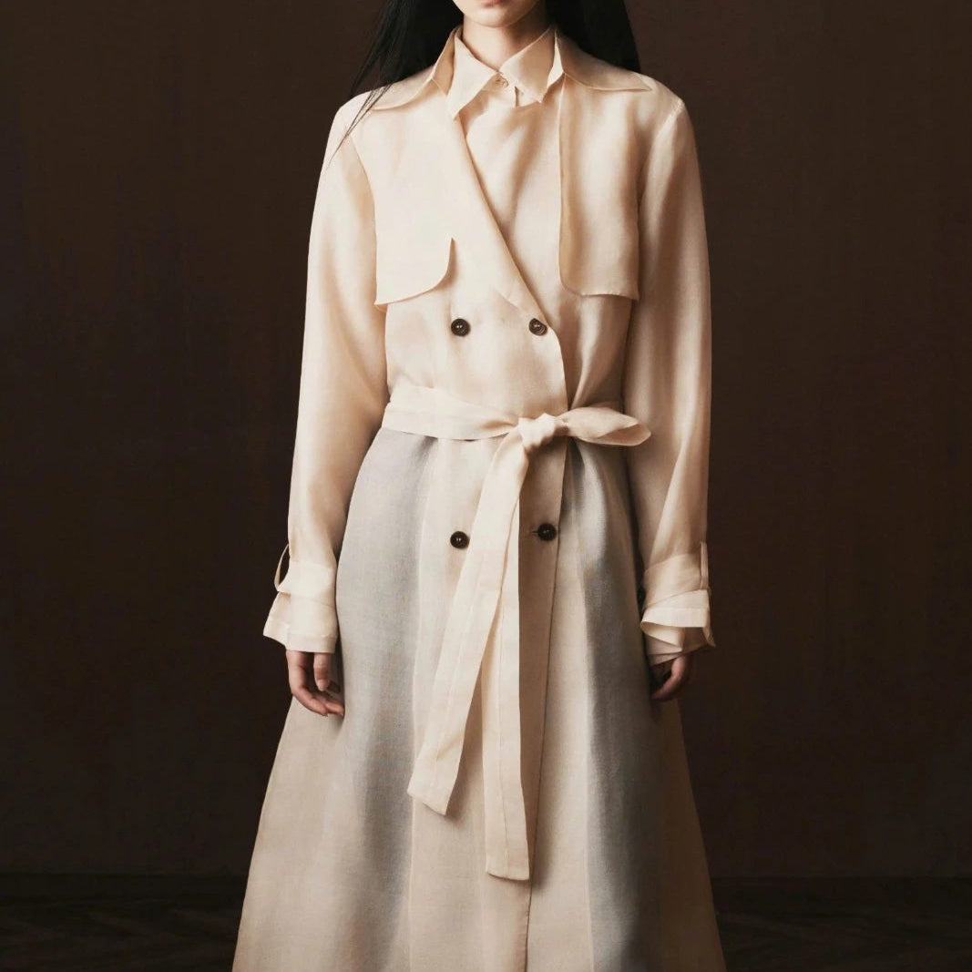 Elise Collared Trench Coat - MEAN BLVD