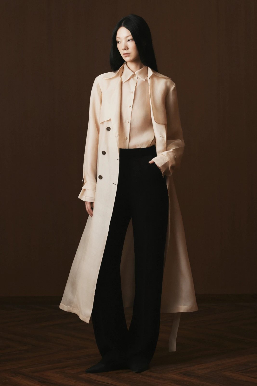 Elise Collared Trench Coat - MEAN BLVD