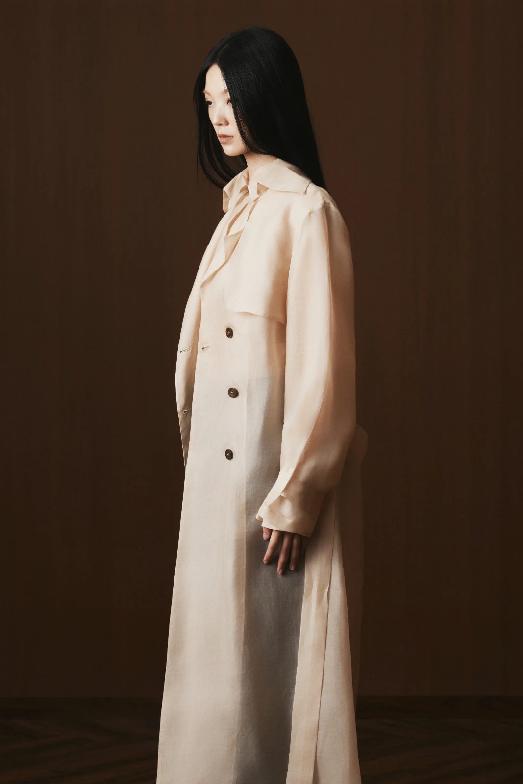 Elise Collared Trench Coat - MEAN BLVD