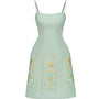 Elizabeth A-line Embroidered Polycotton Knee-length Dress - MEAN BLVD