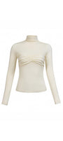 Elizabeth Bodycon Gathered Cotton Top - MEAN BLVD