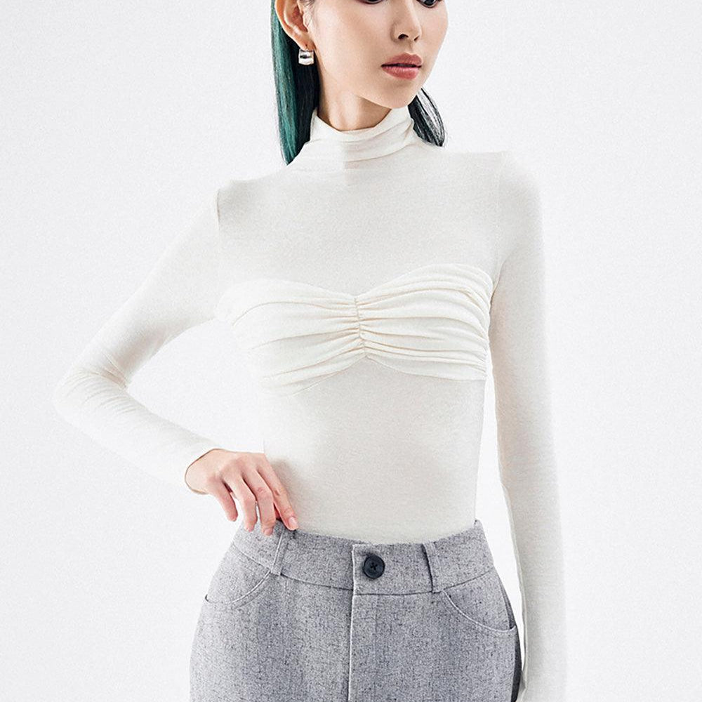 Elizabeth Bodycon Gathered Cotton Top - MEAN BLVD