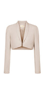 Elizabeth Cropped Shawl Lapel Polycotton Jacket - MEAN BLVD